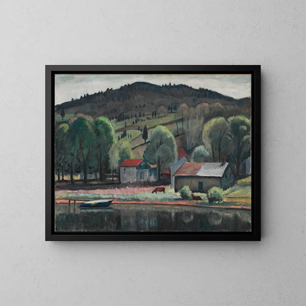 Eddyville - Samuel Halpert — cuadro enmarcado en la pared