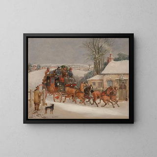 Samuel Henry Alken - The London Royal Mail coach in the snow.webp