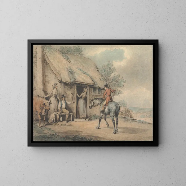 Retorno a casa - Samuel Howitt — cuadro enmarcado en la pared