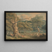 El roble de Hearne en el bosque de Windsor - Samuel Howitt — cuadro enmarcado en la pared
