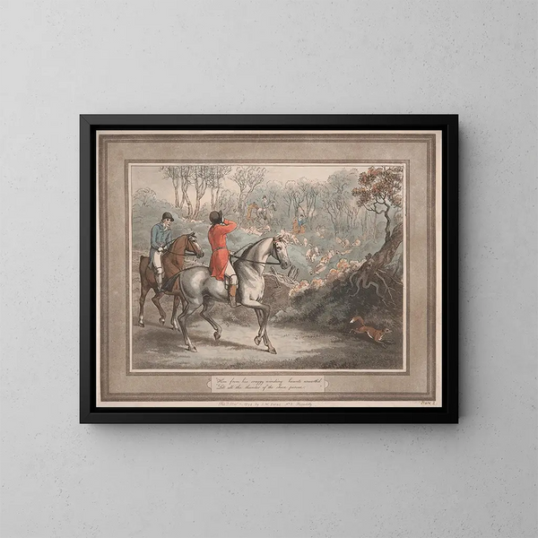 Lui, desenterrado de sus escarpadas y sinuosas guaridas - Samuel Howitt — cuadro enmarcado en la pared