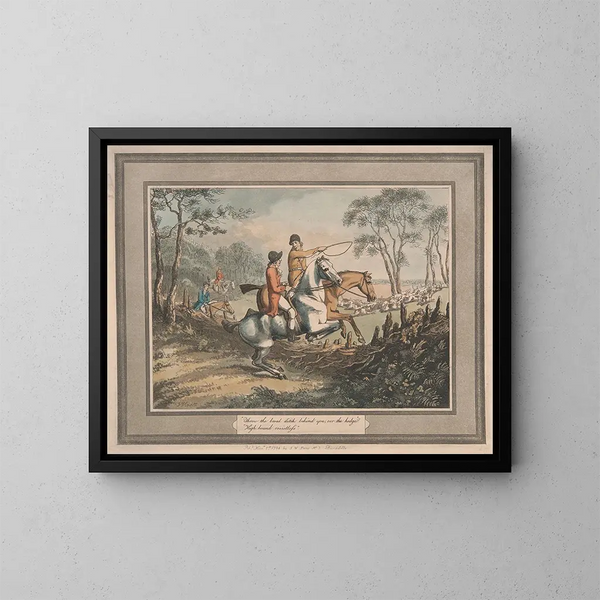 Jette le plateau dans le fossé derrière toi - Samuel Howitt — framed artwork on a wall