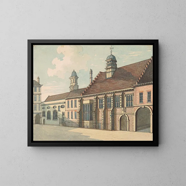 Gray's Inn - Samuel Ireland — framed artwork on a wall
