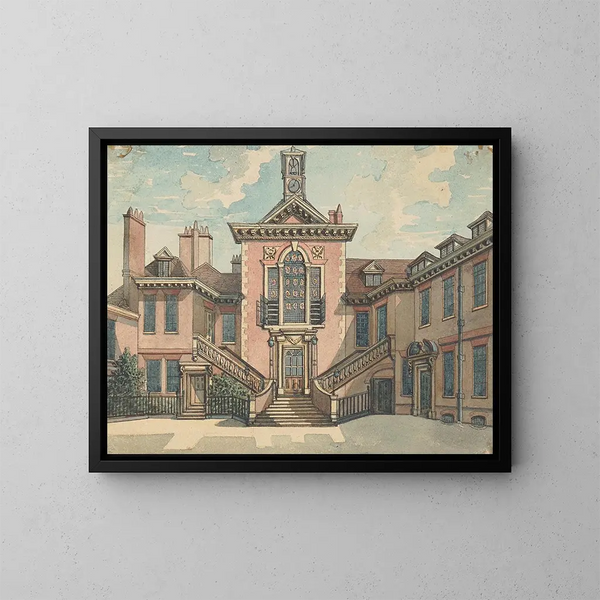 L'Auberge des Sergents - Samuel Ireland — framed artwork on a wall