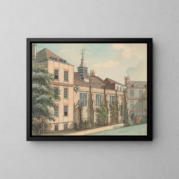 Staple Inn - Samuel Ireland — framed artwork on a wall