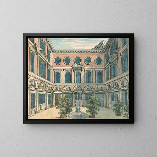 Hôtel des chandeliers de suif - Samuel Ireland — framed artwork on a wall
