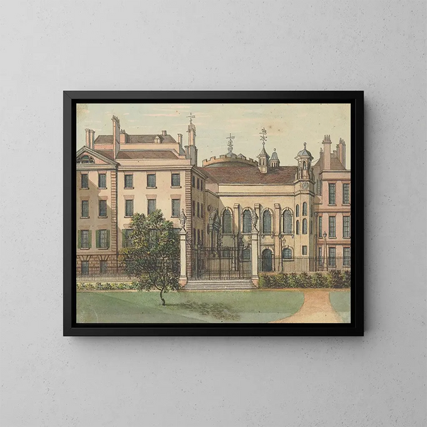 The Inner Temple - Samuel Ireland — framed artwork on a wall