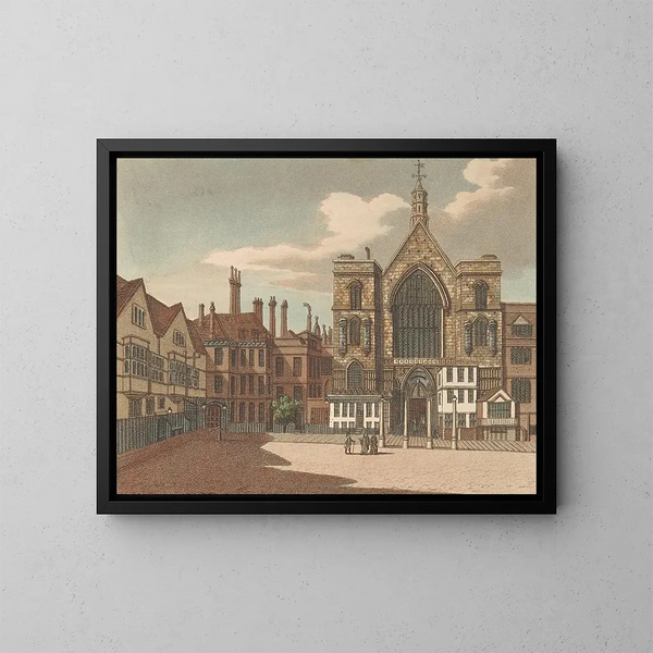 Hall de Westminster - Samuel Ireland — framed artwork on a wall