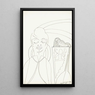 Samuel Jessurun de Mesquita - Vrouw met een knot op het hoofd en gesloten ogen.webp