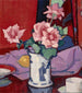 Jarrón chino con rosas rosas - Samuel John Peploe — vista de la obra