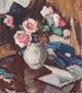 Roses roses dans un vase - Samuel John Peploe — artwork view