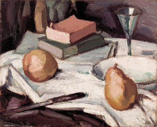 Samuel John Peploe - Still life with pears and wineglass.webp