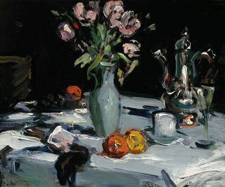 Samuel John Peploe - Tulips and a Coffee Pot.webp