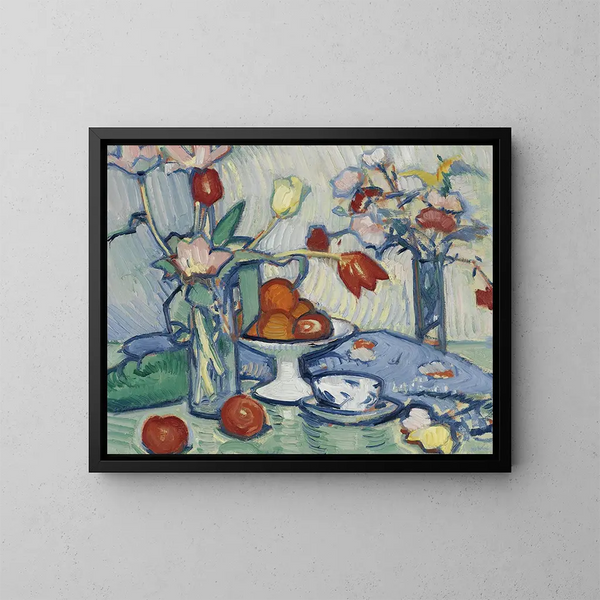 Tulipanes - Samuel John Peploe — cuadro enmarcado en la pared