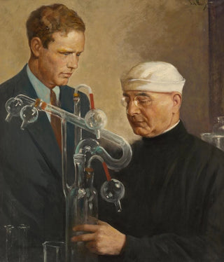 Samuel Johnson Woolf - Charles Lindbergh and Alexis Carrel.webp