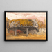 a Cow Shed with a Mossy Roof - Samuel Palmer — framed artwork on a wall