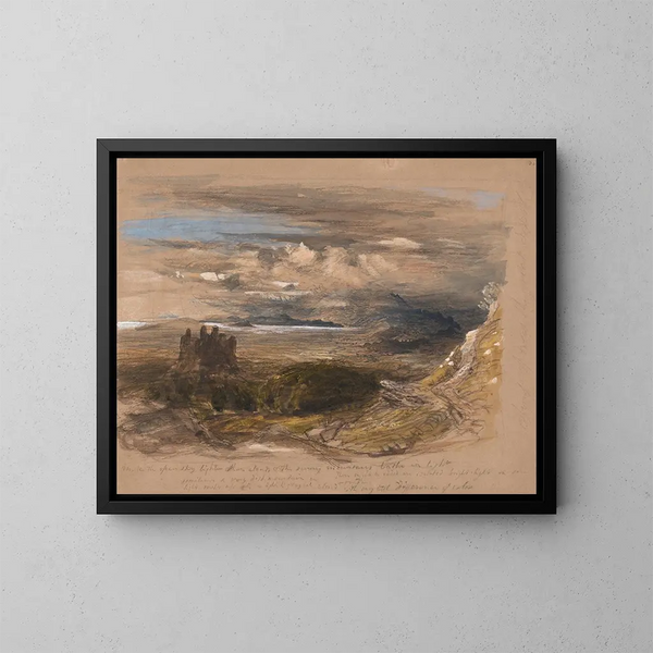 Castillo de Harlech - Samuel Palmer — cuadro enmarcado en la pared