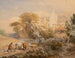 Campo de cosecha y monasterio de La Vocatella cerca de Corpo di Cava - Samuel Palmer — vista de la obra