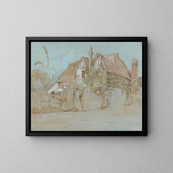 Cottage de hiedra en Shoreham - Samuel Palmer — cuadro enmarcado en la pared