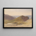 on the north coast of Devon, Lundy Island in the distance - Samuel Palmer — framed artwork on a wall