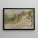 Route dans un paysage de montagne italien - Samuel Palmer — framed artwork on a wall
