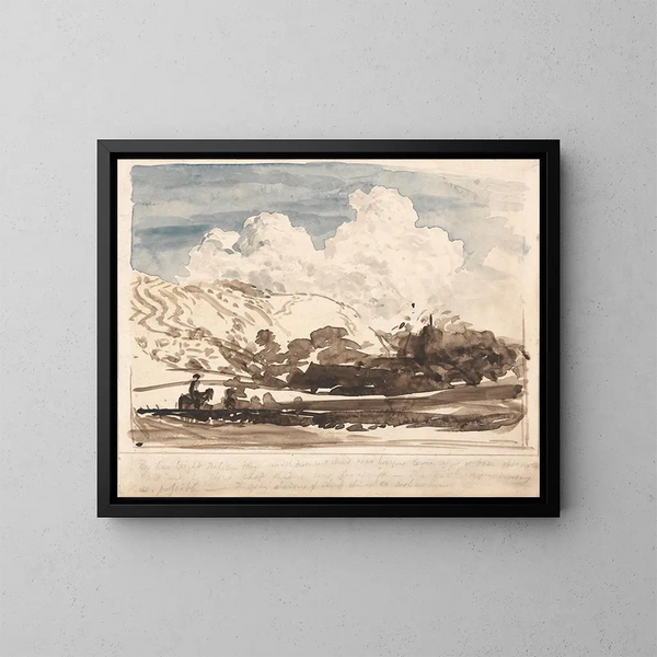 La Nube Luminoso - Samuel Palmer — cuadro enmarcado en la pared