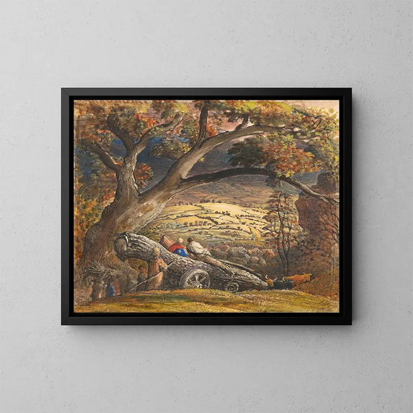 El carro de madera - Samuel Palmer — cuadro enmarcado en la pared