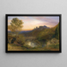 La ciudad de las torres - Samuel Palmer — cuadro enmarcado en la pared