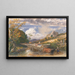 Chariot de bois traversant un ruisseau - Samuel Palmer — framed artwork on a wall