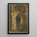 Interior de una catedral - Samuel Prout — cuadro enmarcado en la pared