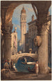 San Giorgio dei Greci visto desde un arco - Samuel Prout — vista de la obra