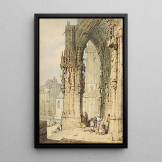 Samuel Prout - The Porch at Ratisbon Cathedral Bavaria.webp