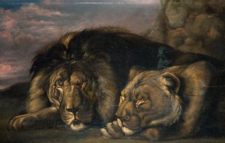 Samuel Raven - Sleeping Lion and Lioness.webp