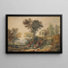 Paisaje clásico con ruinas - Samuel Rostill Lines — cuadro enmarcado en la pared