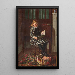 Samuel S Carr - Young Girl Seated in an Interior.webp