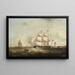 La gacela entrando en el Mersey - Samuel Walters — cuadro enmarcado en la pared