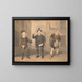 Una escena de teatro con tres actores - Samuel de Wilde — cuadro enmarcado en la pared