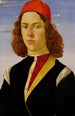 Retrato de un joven - Sandro Botticelli — vista de la obra