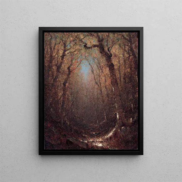 Sanford Robinson Gifford - Autumn a Wood Path.webp