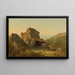 The Camp on Mansfield Mountain Vermont - Sanford Robinson Gifford — framed artwork on a wall