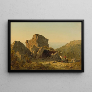 Sanford Robinson Gifford - The Camp On Mansfield Mountain Vermont.webp