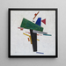 Sin título - Kazimir Malevich — cuadro enmarcado en la pared
