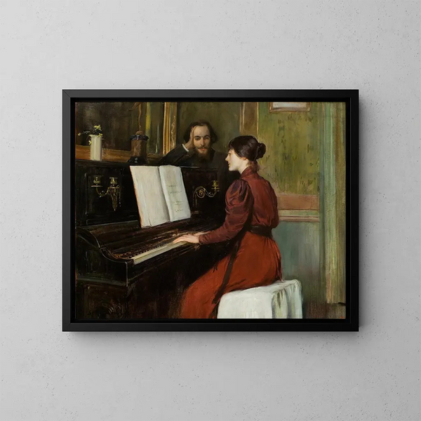 Un roman - Santiago Rusiñol — cuadro enmarcado en la pared