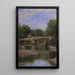 Bridge over a River - Santiago Rusiñol — framed artwork on a wall