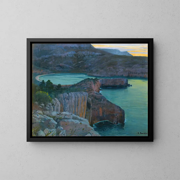 Cala Grisa - Santiago Rusiñol — framed artwork on a wall