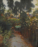 Camino de las rosas - Santiago Rusiñol — vista de la obra