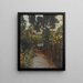 Camino de las rosas - Santiago Rusiñol — cuadro enmarcado en la pared