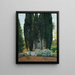 La Fontaine des Cyprès - Santiago Rusiñol — cuadro enmarcado en la pared