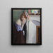 Niña que ríe - Santiago Rusiñol — cuadro enmarcado en la pared