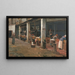 Lavaderos de la Barceloneta - Santiago Rusiñol — cuadro enmarcado en la pared